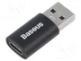 Baseus Ingenuity OTG Adaptador USB-A a USB-C (negro)