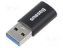 Baseus Ingenuity OTG Adaptador USB-A a USB-C (negro)