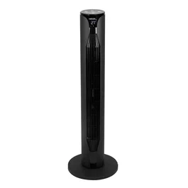 Haeger TF-R36.005A Ventilador de Torre Táctil de 91.5cm (Abedul) - 3 Velocidades, Oscilación 90°, Temporizador 12h, Pantalla LCD, 186 m³/h