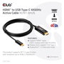 Club 3D CAC-1334 Cable HDMI a USB-C Activo 4K 60Hz, 1.8 Metros, Negro