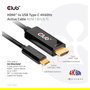 Club 3D CAC-1334 Cable HDMI a USB-C Activo 4K 60Hz, 1.8 Metros, Negro