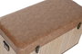 DKD Home Decor Baúl Oriental Marrón Natural Set de 3 40 x 45 x 80 cm Bambú Pu