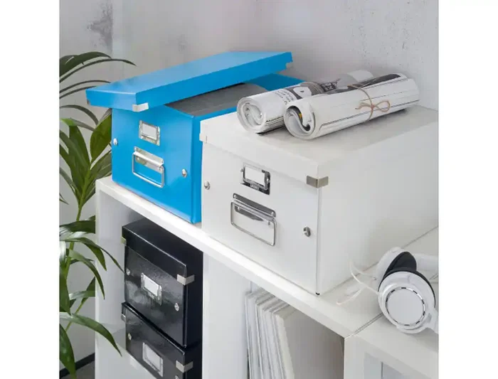 Leitz Caja Almacenamiento Click&Store Mediana Azul 281x200x369 mm