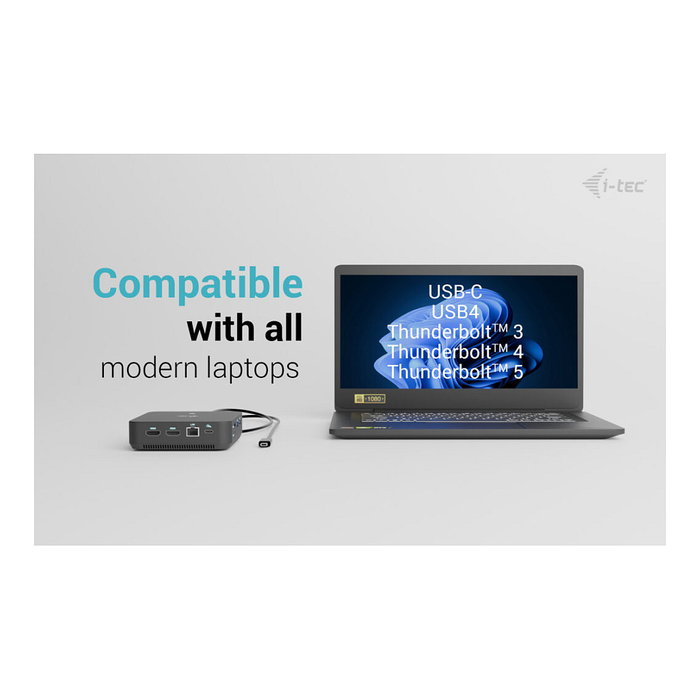 I-TEC USB-C Docking Station Dual HDMI, DisplayPort, GLAN, 3x USB-A, 2x USB 2.0, Audio, 100W PD I-TEC USB-C Docking Station Dual HDMI, DisplayPort, GLAN, 3x USB-A, 2x USB 2.0, Audio, 100W PD