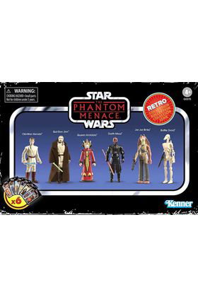 Hasbro Set de 6 Figuras Star Wars: The Phantom Menace Retro Collection
