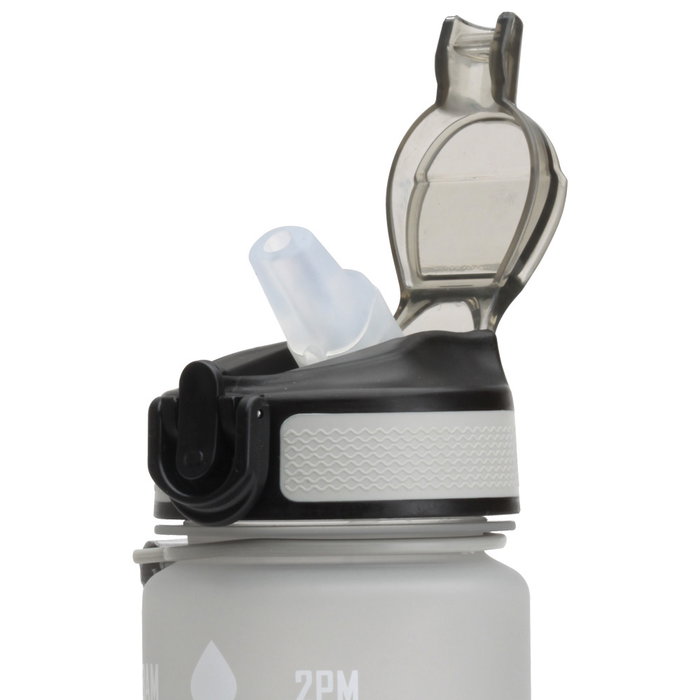 Day Botella Motivacional 900 Ml con Marcador de Tiempo y Pajita Integrada Day Botella Motivacional 900 Ml con Marcador de Tiempo y Pajita Integrada