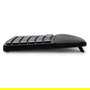 Kensington Pro Fit Ergo Teclado Inalámbrico/Alámbrico Curvo QWERTZ Negro Completo (100%) con reposamuñecas Alemán