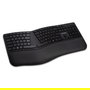 Kensington Pro Fit Ergo Teclado Inalámbrico/Alámbrico Curvo QWERTZ Negro Completo (100%) con reposamuñecas Alemán