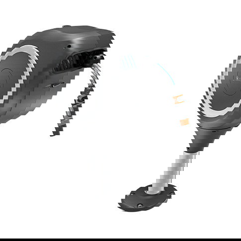 Gardena 18607-20 Caja Manguera Terrassen-Schlauchbox RollUp S (Blanco) 15 m Negro Manguera Flexible Resistente a Heladas Boquilla Incluida