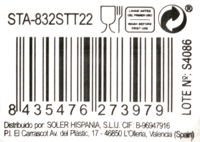 Santa Clara Copa Champagne Sonella 150 cc Transparente (36 Unidades)