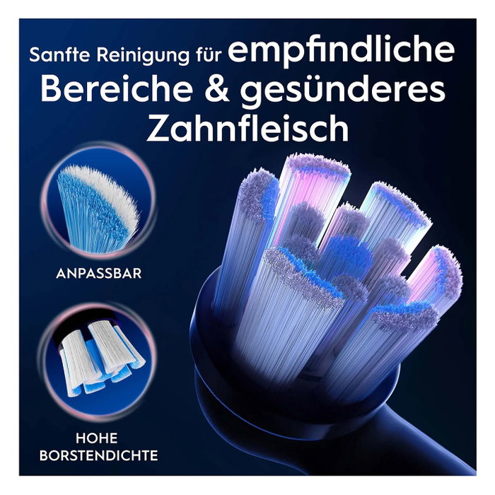 Oral-B iO Cabezales de Repuesto Limpieza Suave Negro 4 unidades