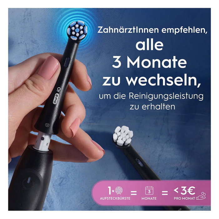 Oral-B iO Cabezales de Repuesto Limpieza Suave Negro 4 unidades