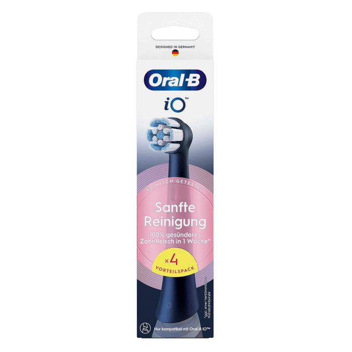 Oral-B iO Cabezales de Repuesto Limpieza Suave Negro 4 unidades