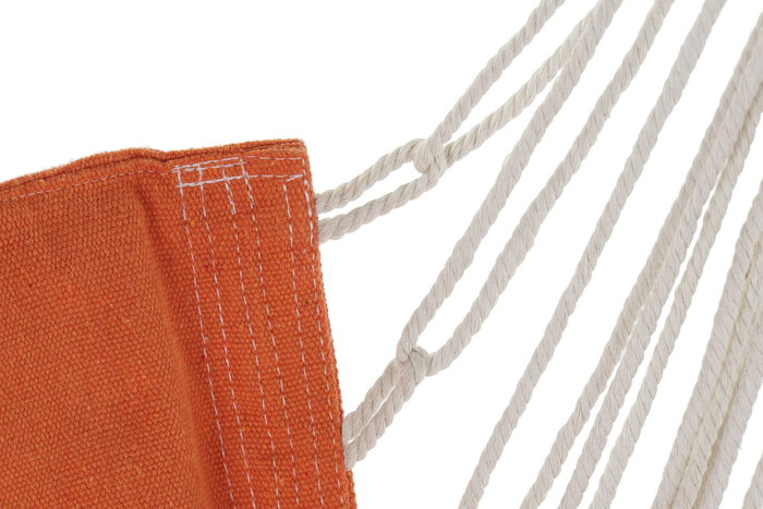 DKD Home Decor Silla Colgante para Terraza y Jardín Naranja de Algodón, Poliéster y Pino 50x120x97 cm DKD Home Decor Silla Colgante para Terraza y Jardín Naranja de Algodón, Poliéster y Pino 50x120x97 cm