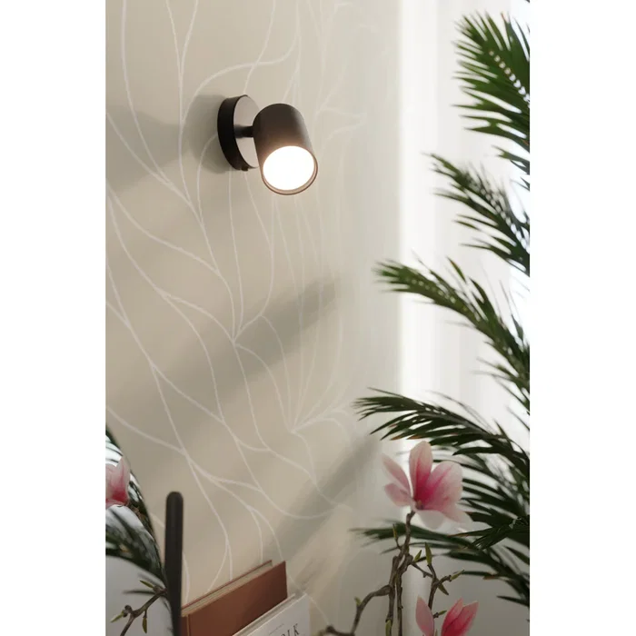 LEMMI SOL-SL.1128 Lámpara de Techo LED Minimalista Ajustable, Diseño Moderno en Blanco o Negro
