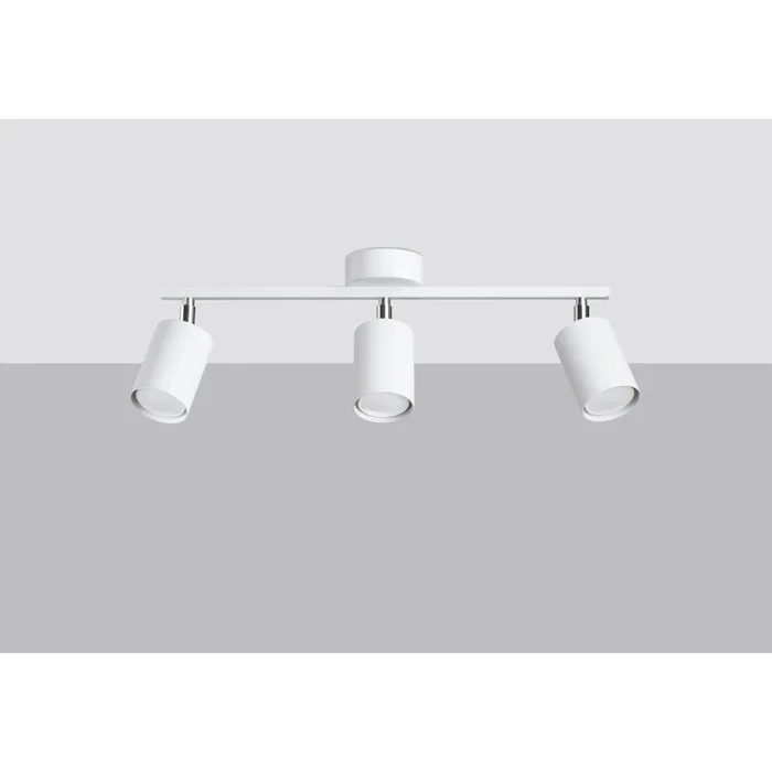 LEMMI SOL-SL.1128 Lámpara de Techo LED Minimalista Ajustable, Diseño Moderno en Blanco o Negro