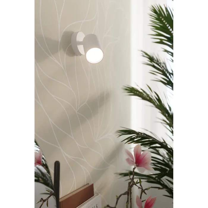 LEMMI SOL-SL.1128 Lámpara de Techo LED Minimalista Ajustable, Diseño Moderno en Blanco o Negro