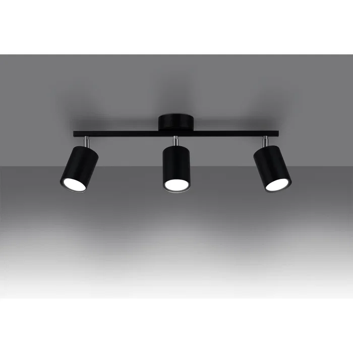 LEMMI SOL-SL.1128 Lámpara de Techo LED Minimalista Ajustable, Diseño Moderno en Blanco o Negro