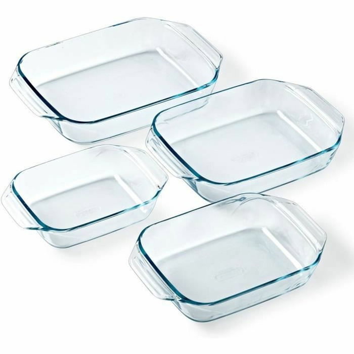 Pyrex Juego de 4 fuentes para horno rectangulares de vidrio (27/31/35/39 cm) Pyrex Juego de 4 fuentes para horno rectangulares de vidrio (27/31/35/39 cm)