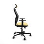 PIQUERAS Y CRESPO Silla de oficina Jorquera con mecanismo Sincro/Traslack Crema y Negro