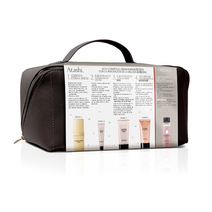 Atashi Neceser Ritual Efecto Pearl Skin 360 Estuche 6 Piezas Cuidado Facial Integral Atashi Neceser Ritual Efecto Pearl Skin 360 Estuche 6 Piezas Cuidado Facial Integral