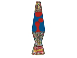 Wondee Lámpara de Lava Marvel, 36 cm, Cera Coloreada en Movimiento, Decoración Ambiental, 220V con Bombilla Incluida