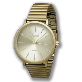 SAMI Conjunto para Señora Reloj Malla Mate, Bolso Pequeño y Llavero - SAMI