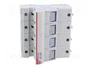 DF ELECTRIC Portafusibles PMX 14x51mm 3+N 50A 690VAC para raíl DIN
