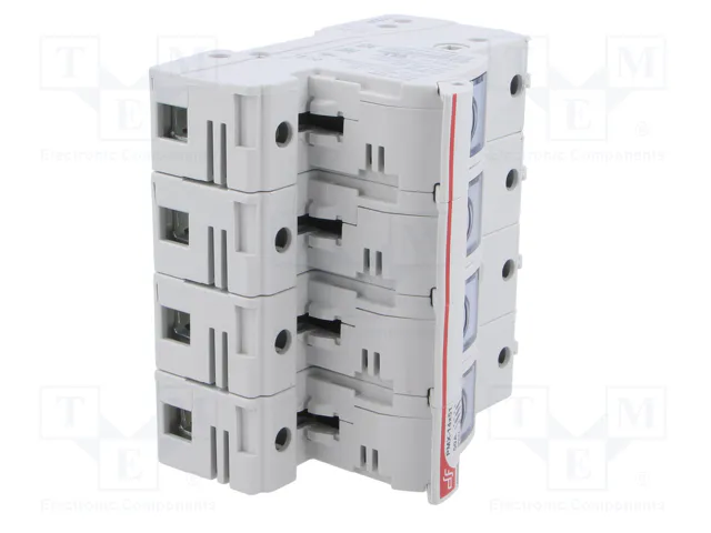 DF ELECTRIC Portafusibles PMX 14x51mm 3+N 50A 690VAC para raíl DIN