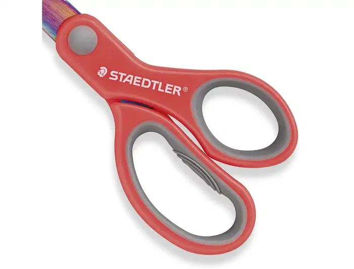 Staedtler Norix 965 - Tijeras de acero inoxidable con mango ergonómico, longitud 21 cm - Para uso escolar y oficina