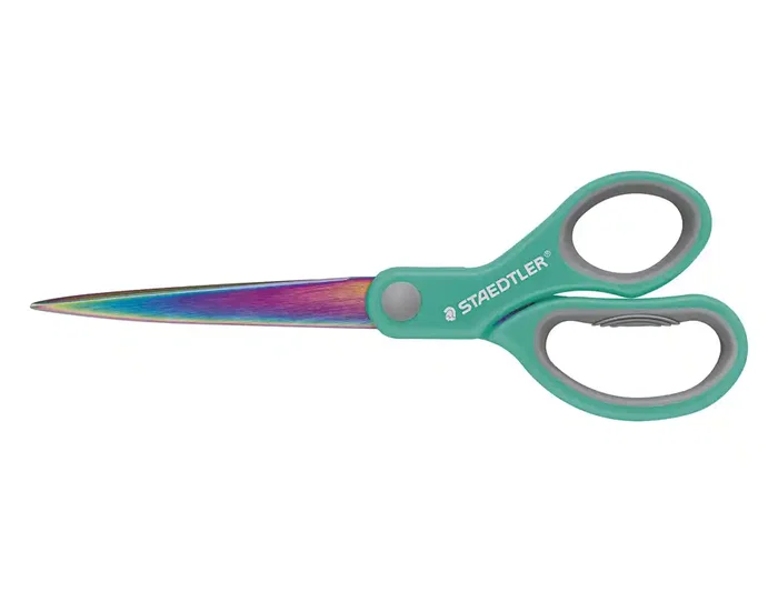 Staedtler Norix 965 - Tijeras de acero inoxidable con mango ergonómico, longitud 21 cm - Para uso escolar y oficina