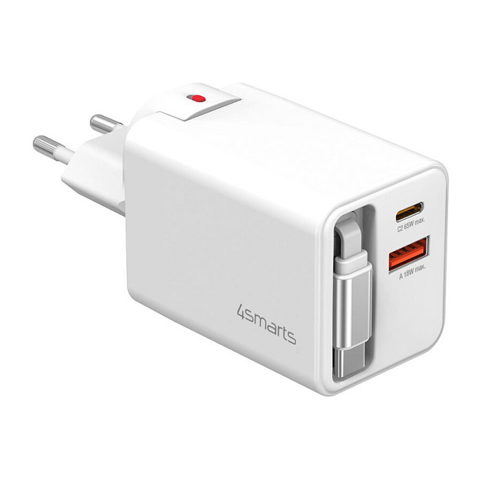 Cargador 4smarts 541065 de dispositivo móvil universal blanco corriente alterna carga rápida interior