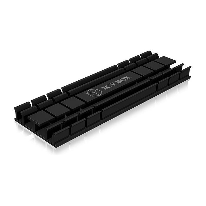 ICY BOX IB-M2HS-701 Disipador Térmico / Radiador para SSD M.2 2280 NVMe, Negro, Compatible con PS5