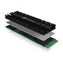 ICY BOX IB-M2HS-701 Disipador Térmico / Radiador para SSD M.2 2280 NVMe, Negro, Compatible con PS5