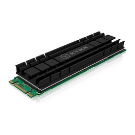 ICY BOX IB-M2HS-701 Disipador Térmico / Radiador para SSD M.2 2280 NVMe, Negro, Compatible con PS5