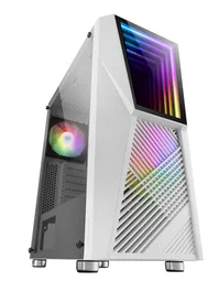 Mars Gaming Caja Ordenador MC777W Blanco Semitorre ATX Cristal Templado RGB