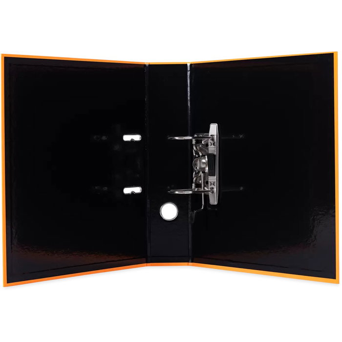 HERMA Archivador A4 de Cartón Naranja Neón con Anilla Redonda para Almacenamiento, Lomo 7cm