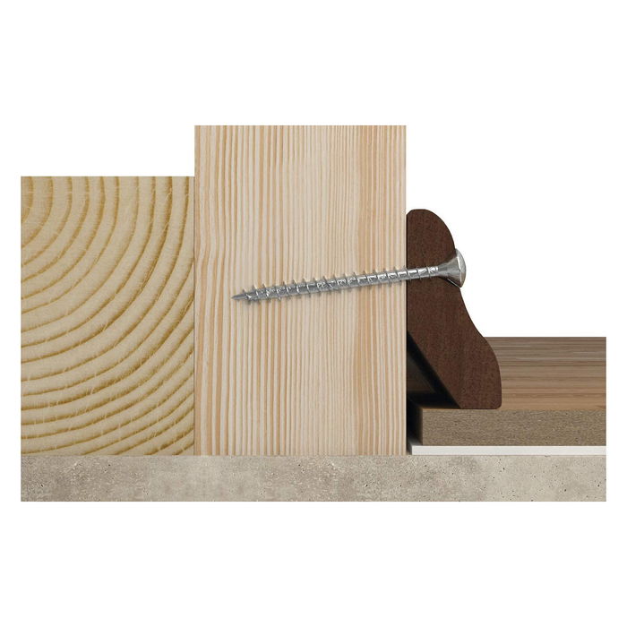 Fischer Tornillo Spanplattenschraube Power-Fast II 6.0x100 mm Acero Zinc Senkkopf Cabeza Plana para Madera, 25 Unidades