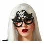 Gafas Negras de Disfraz con Calavera Blanca para Halloween o Pirata