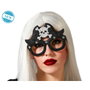 Gafas Negras de Disfraz con Calavera Blanca para Halloween o Pirata