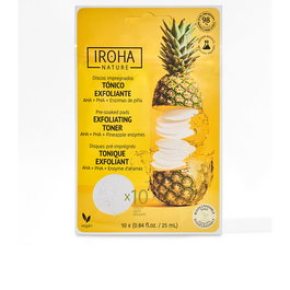 Iroha Nature EXFOLIATING TONER pre-soaked pads 10 u Tónico facial