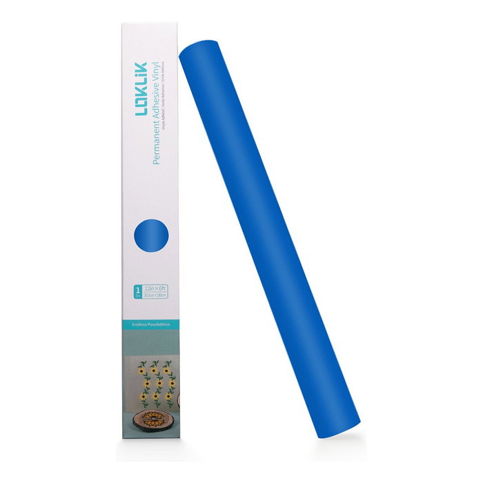 LOKLiK Europe Vinilo de termotransferencia Azul - 30,5 x 180 cm LOKLiK Europe Vinilo de termotransferencia Azul - 30,5 x 180 cm