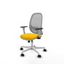PIQUERAS Y CRESPO Silla de oficina Cilanco con mecanismo Sincro/Traslack Amarillo y Gris