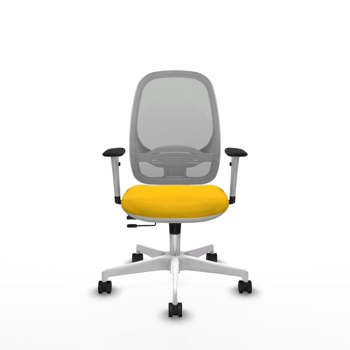 PIQUERAS Y CRESPO Silla de oficina Cilanco con mecanismo Sincro/Traslack Amarillo y Gris PIQUERAS Y CRESPO Silla de oficina Cilanco con mecanismo Sincro/Traslack Amarillo y Gris