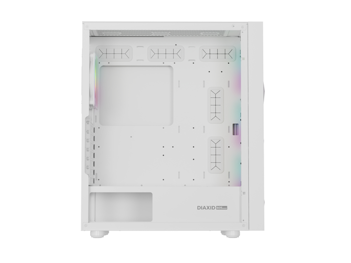 GENESIS Diaxid 605 ARGB Torre Midi Blanco Compatible con ATX, Micro ATX, Mini-ITX y Refrigeración Líquida