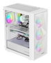 Genesis Diaxid 605 Caja Midi Tower ATX, Micro-ATX, Mini-ITX, Panel Frontal Malla, Panel Lateral Cristal Templado, Color Blanco