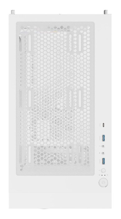Genesis Diaxid 605 Caja Midi Tower ATX, Micro-ATX, Mini-ITX, Panel Frontal Malla, Panel Lateral Cristal Templado, Color Blanco