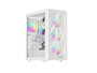 Genesis Diaxid 605 Caja Midi Tower ATX, Micro-ATX, Mini-ITX, Panel Frontal Malla, Panel Lateral Cristal Templado, Color Blanco