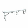 AUCUNE Banco plegable para mesa de recepción 180 cm
