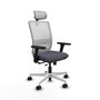 PIQUERAS Y CRESPO Silla de oficina Haches con mecanismo Sincro/Traslack Gris/Blanco